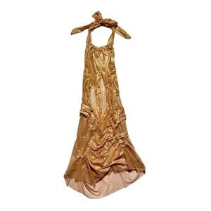 Di petsa “Wet” look minidress